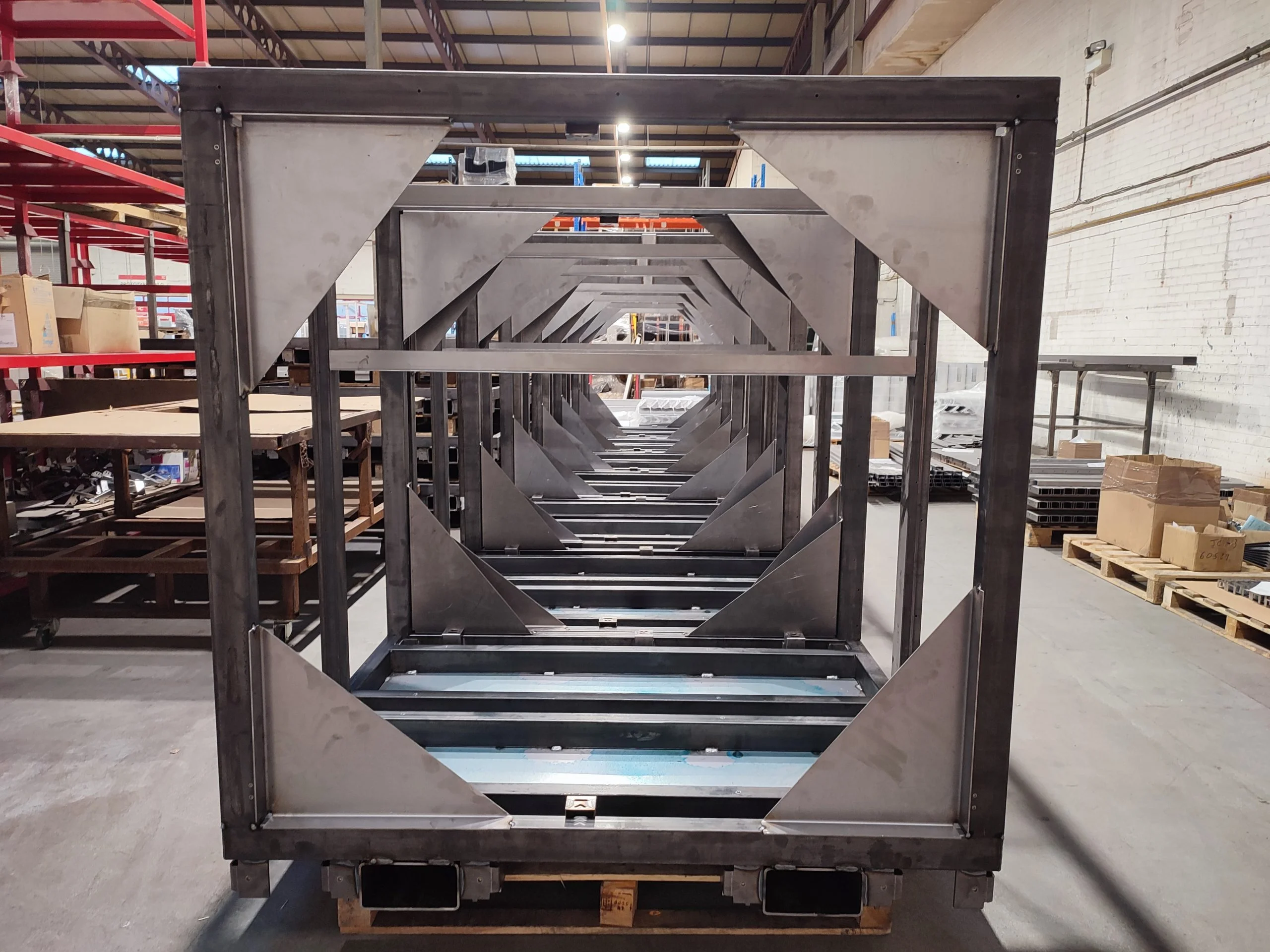 Metal casing for generator enclosure